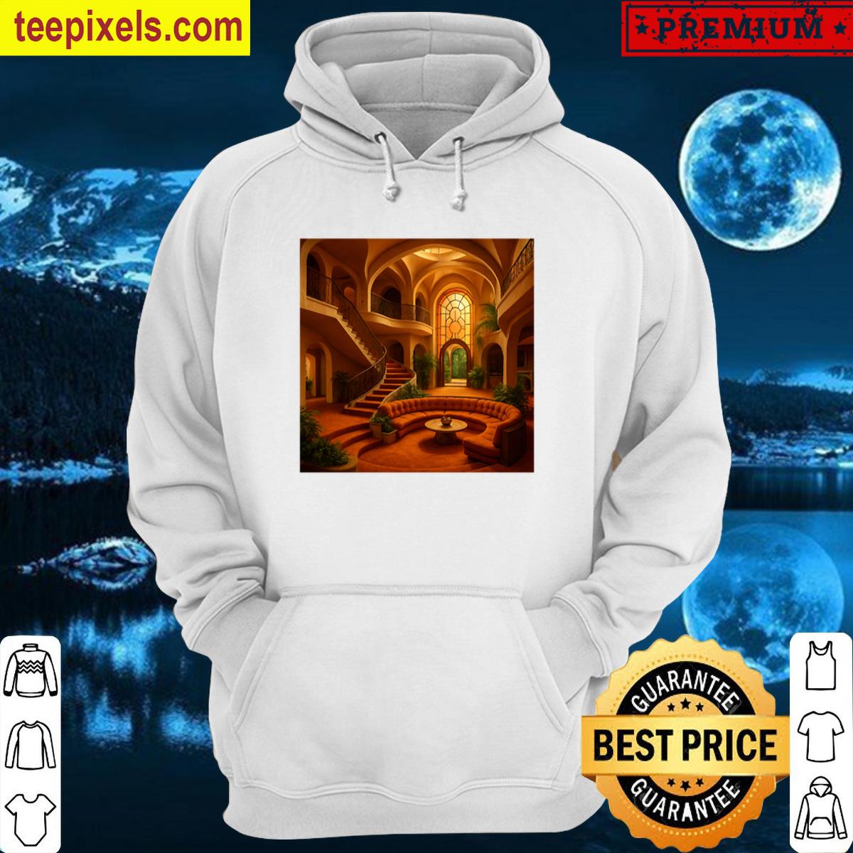 1970s Beautiful Mansion Classic T-shirt Tee Shirt