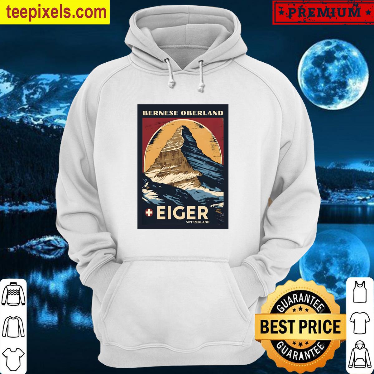 A Vintage Travel Illustration Of Eiger – Switzerland Classic T-shirt Tee Shirt