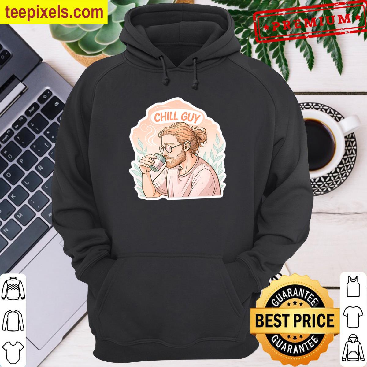 Chill Guy Holding A Cup Classic T-shirt Tee Shirt