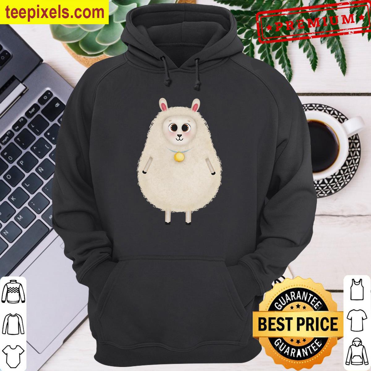 Creamy Lamb Oversized T-shirt Tee Shirt