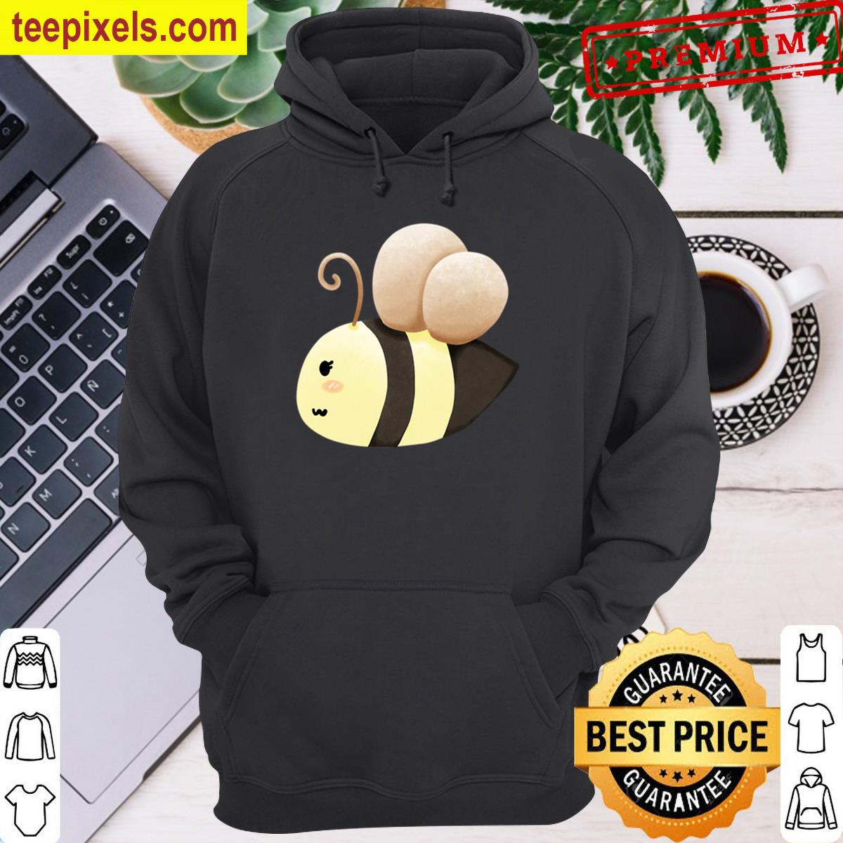 Cute Chubby Bee Kawaii Cartoon Bumblebee Illustration Classic T-shirt Tee Shirt