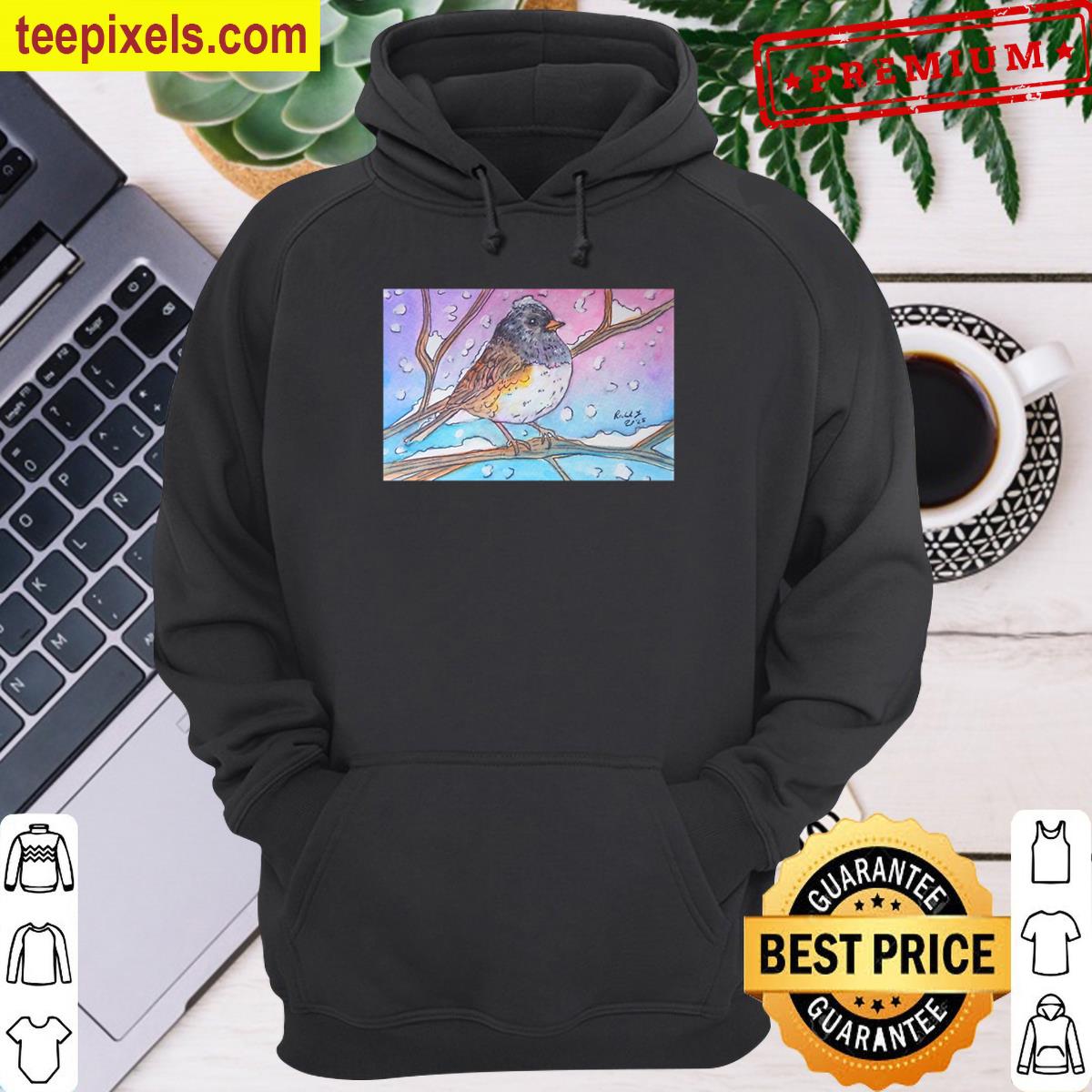 Dark Eyed Junco Bird Winter Tree Classic T-shirt Tee Shirt