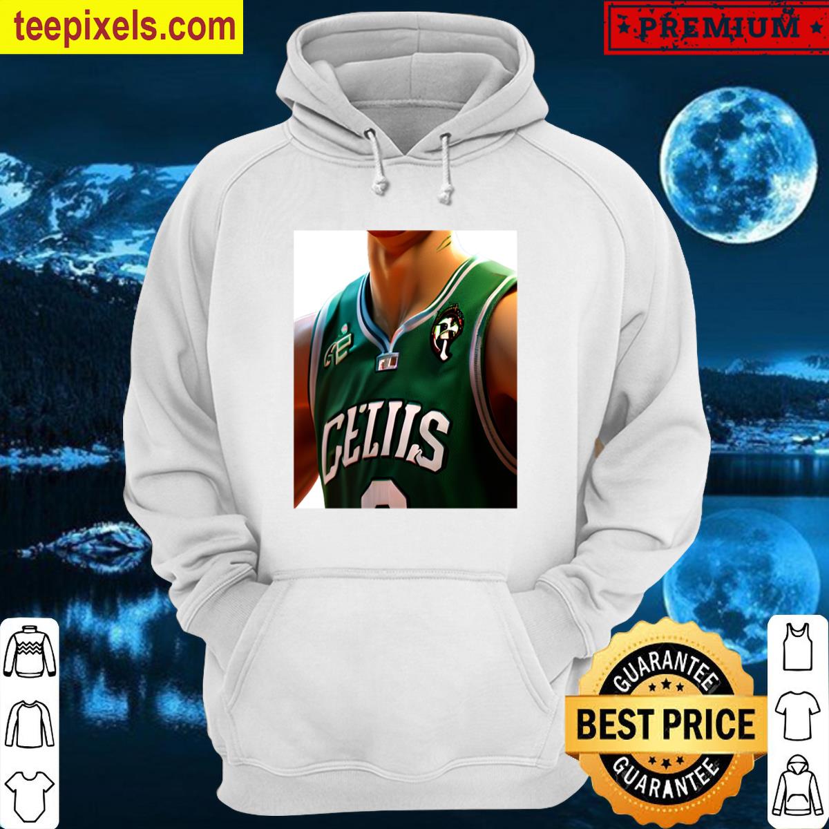 Jayson Tatum Intense Focus Boston Celtics Illustration Graphic T-shirt Tee Shirt