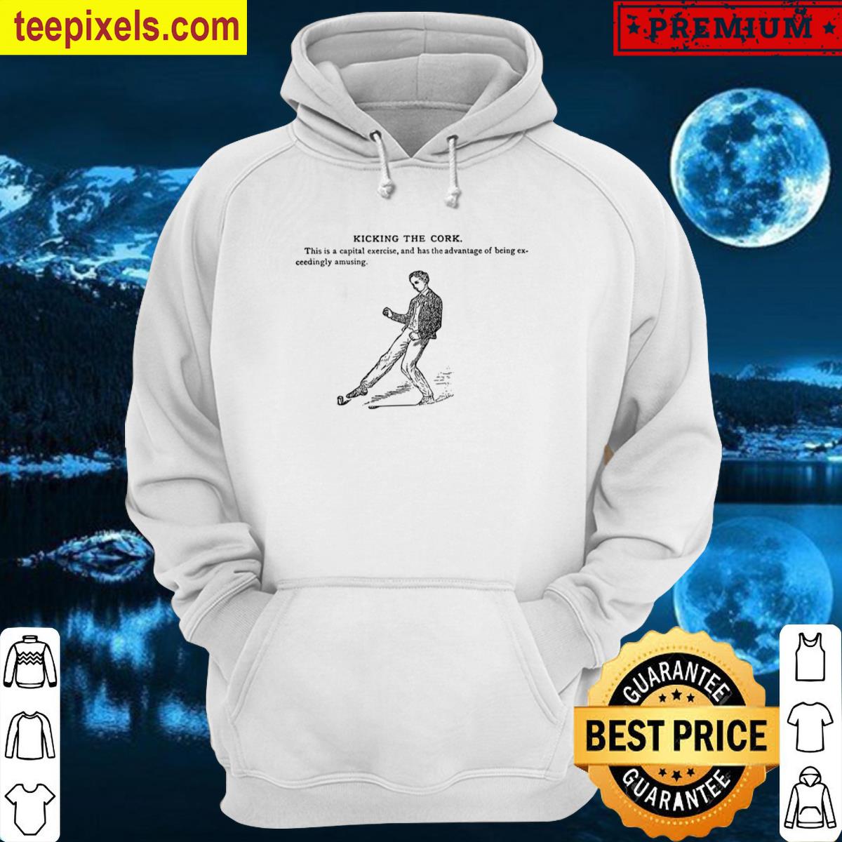 Kicking The Cork – Vintage Game & Exercise Illustration Oversized T-shirt Tee Shirt