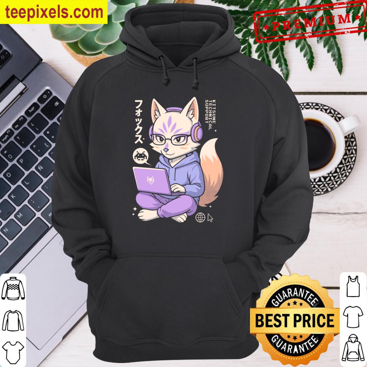 Kitsune Tech Support Classic T-shirt Tee Shirt