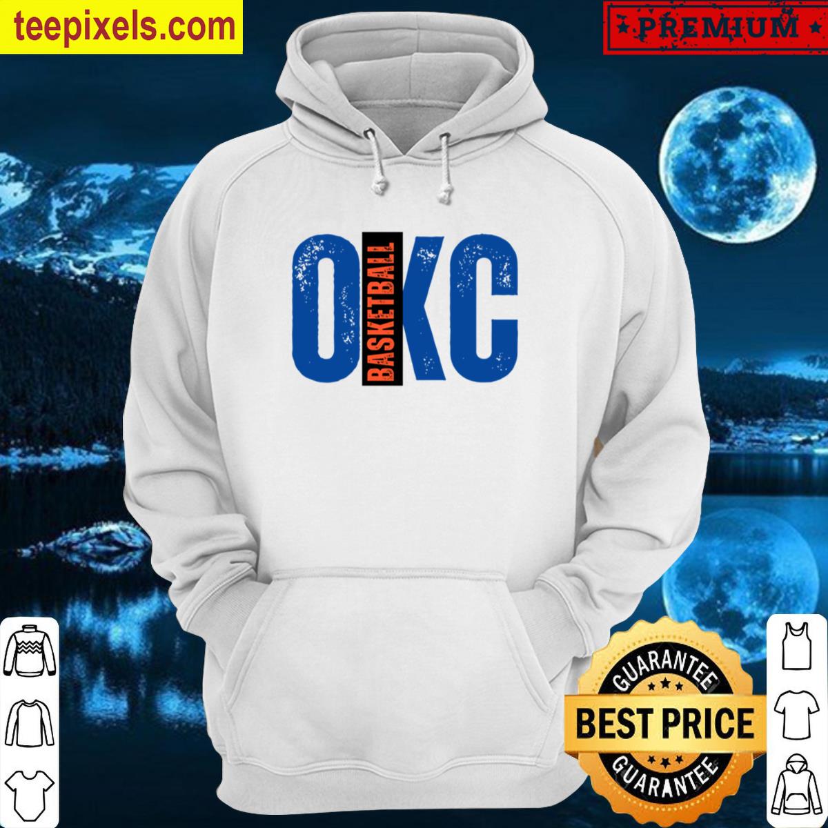 Oklahoma City Thunder Nba Basketball Club Logo Oversized T-shirt Tee Shirt