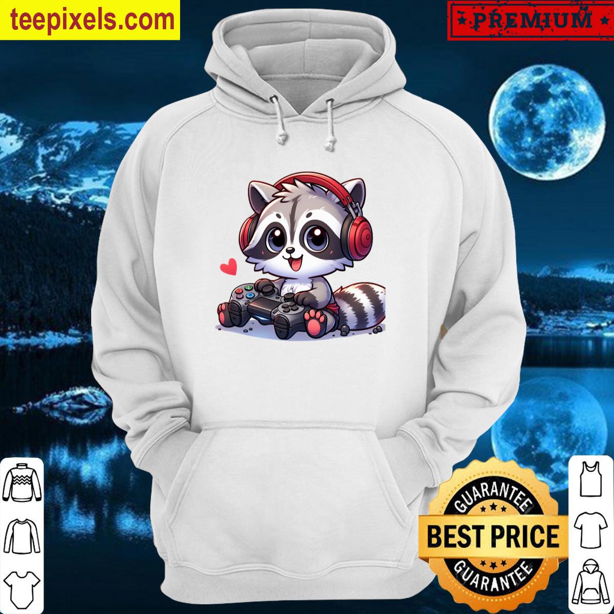 Raccoon Gamer Classic T-shirt Tee Shirt