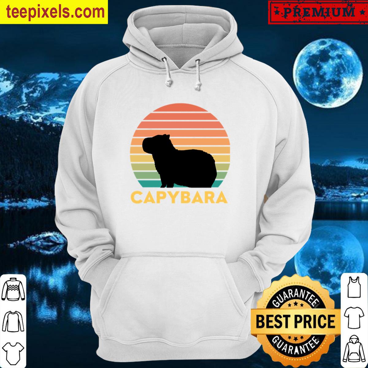 Retro Capybara Minimalist Design Classic T-shirt Tee Shirt