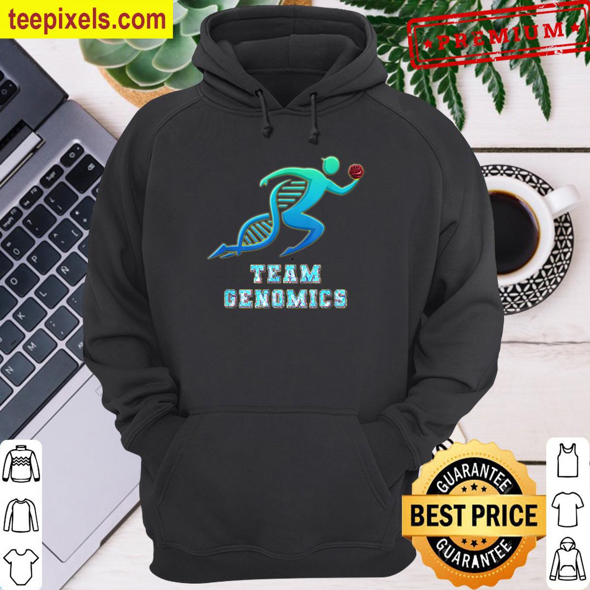 Team Genomics Chromosomes Rose T-shirt Tee Shirt