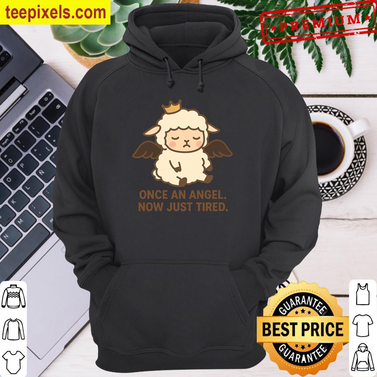Tired Goth Angel Sheep Oversized T-shirt Tee Shirt