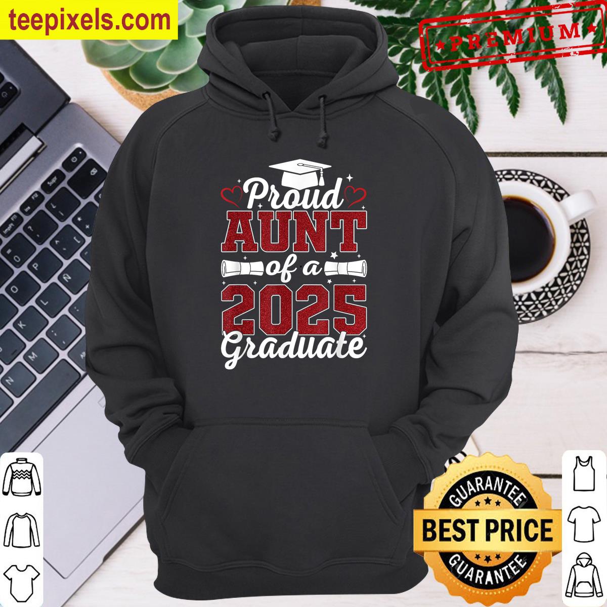 2025 Graduation Proud Aunt Tee Shirt