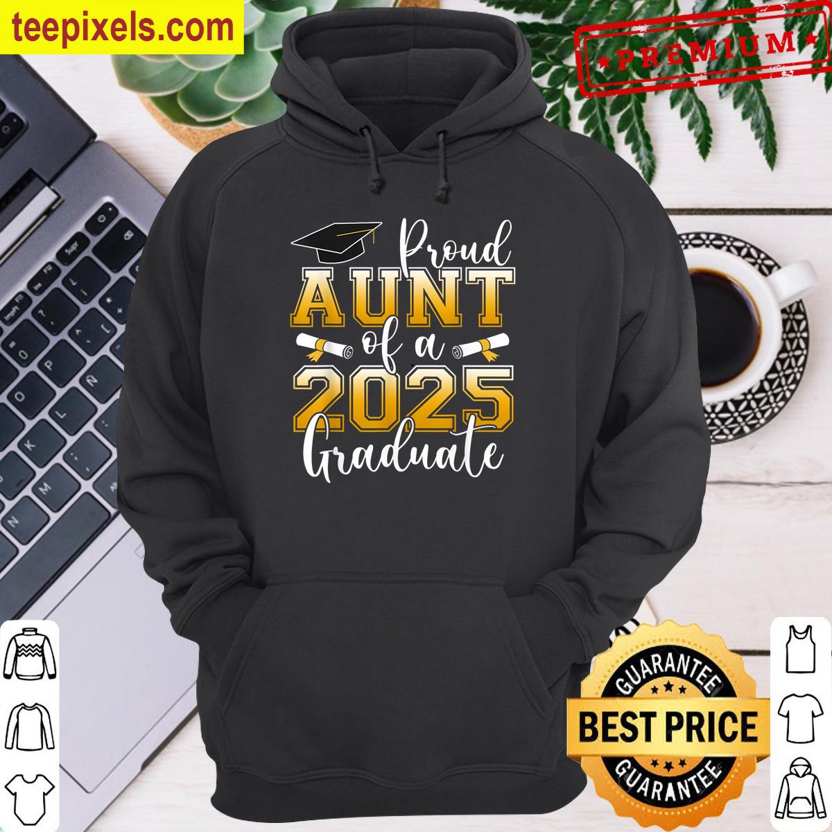 2025 Senior Graduation Proud Aunt Tee Shirt