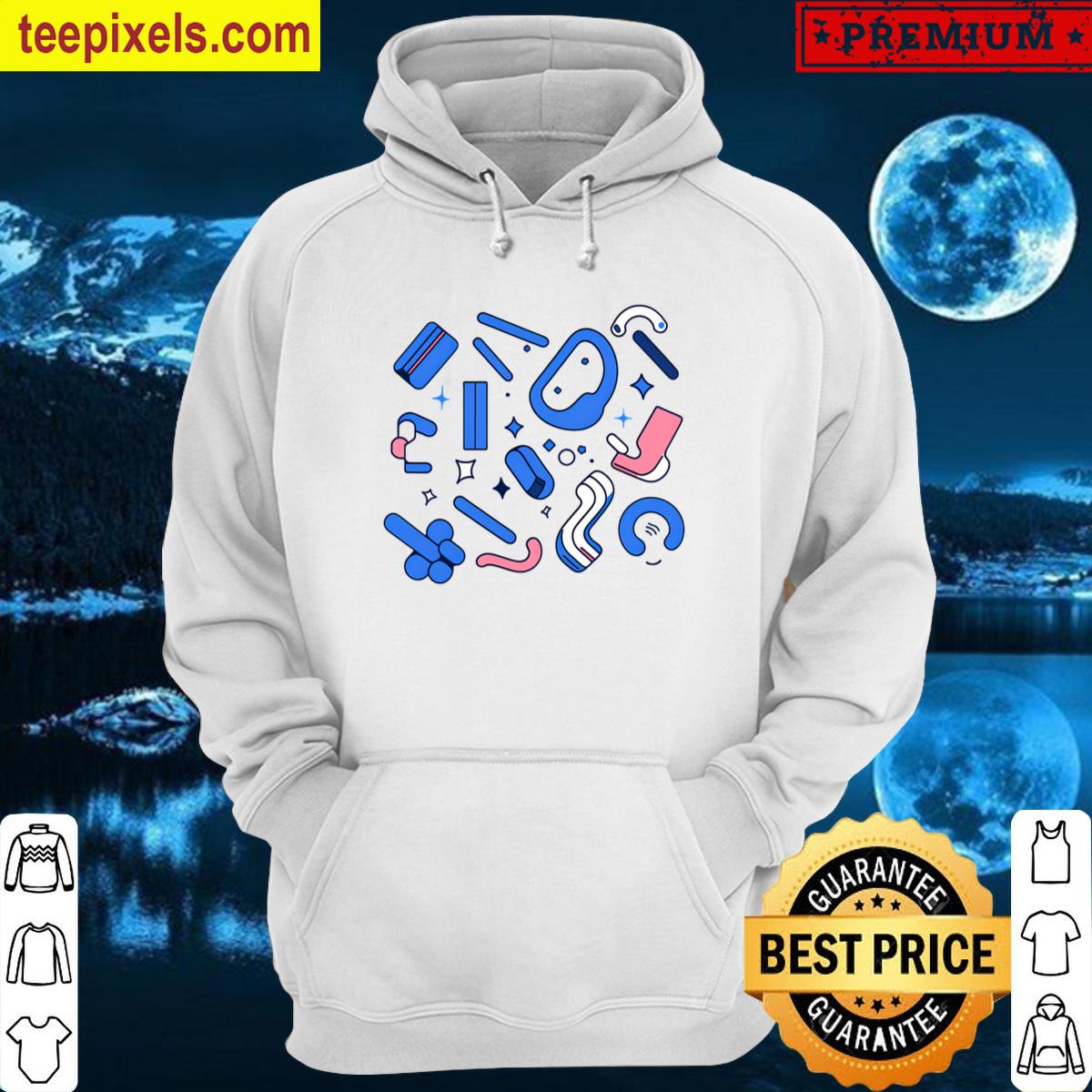 Abstract Geometries Pink Blue Tee Shirt