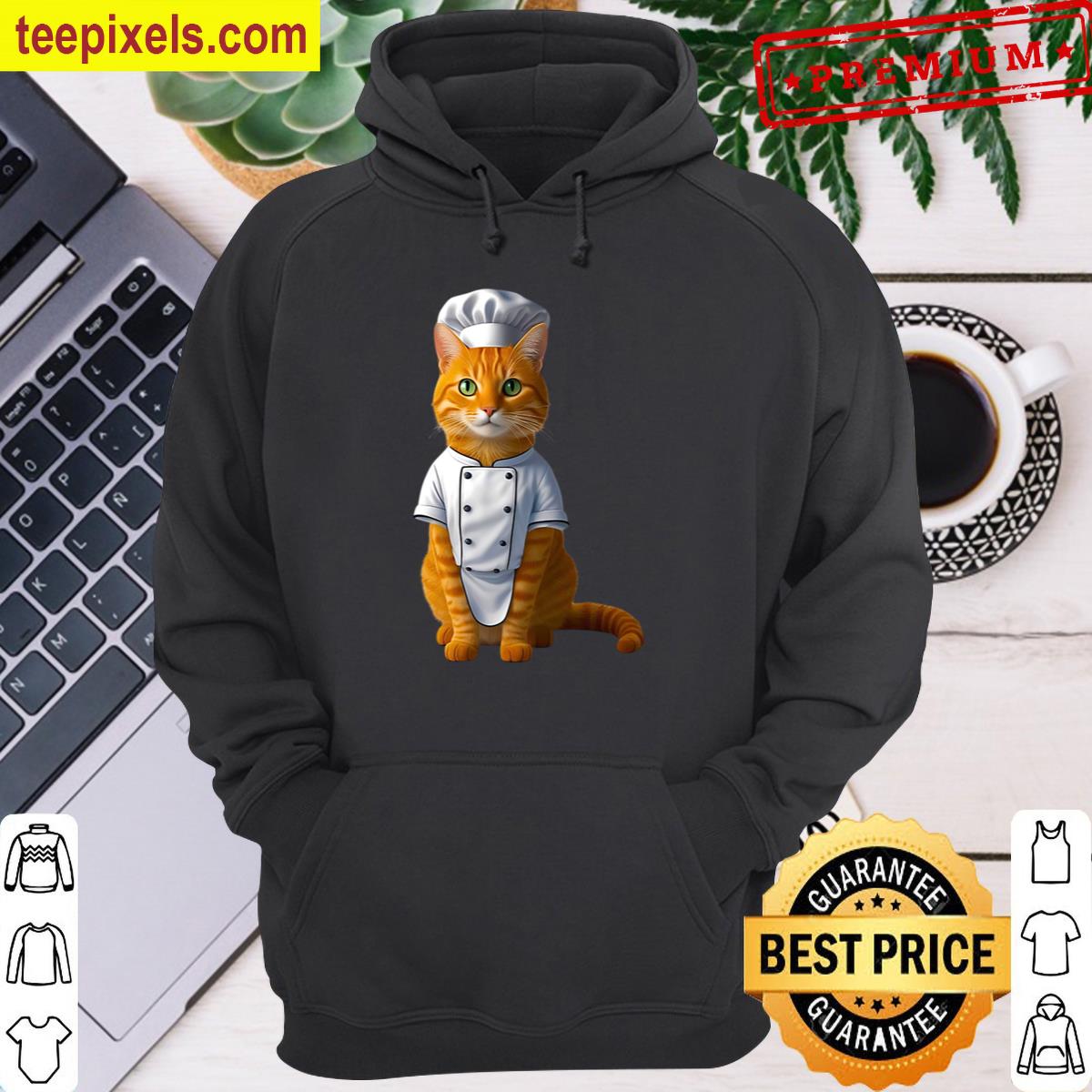 Orange-tabby-cat-chef- Tee Shirt