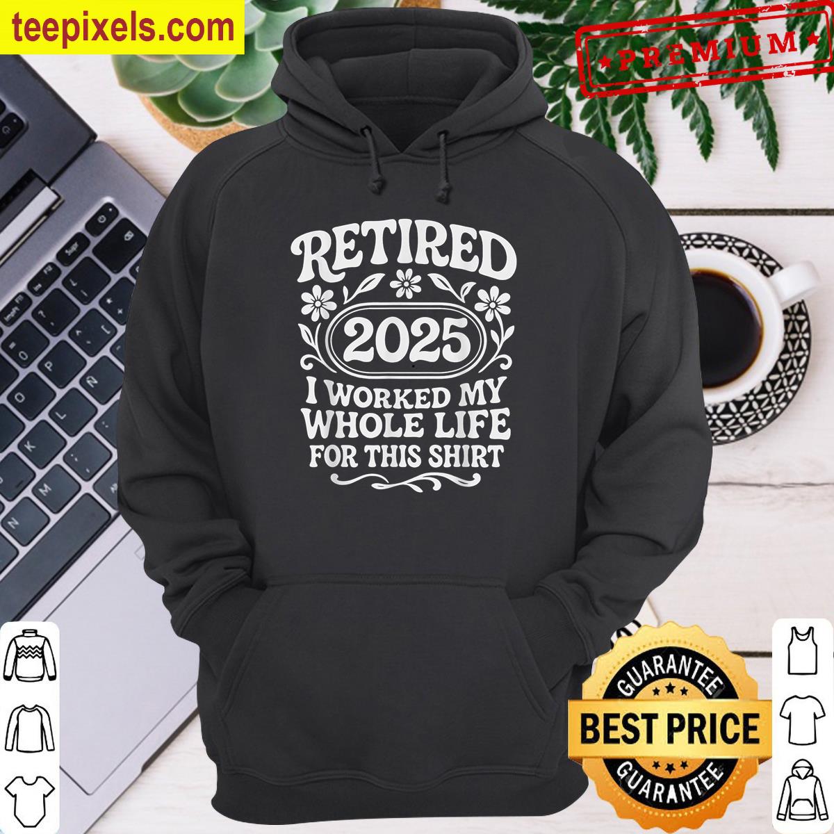 Retired 2025 Flower For Men Women Tee Shirt