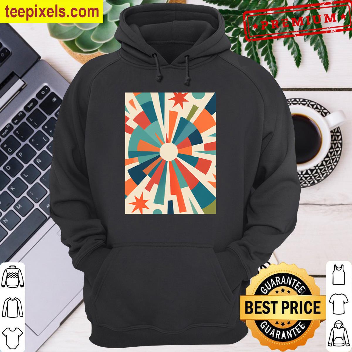 Retro-burst-radial-collage-tee Tee Shirt
