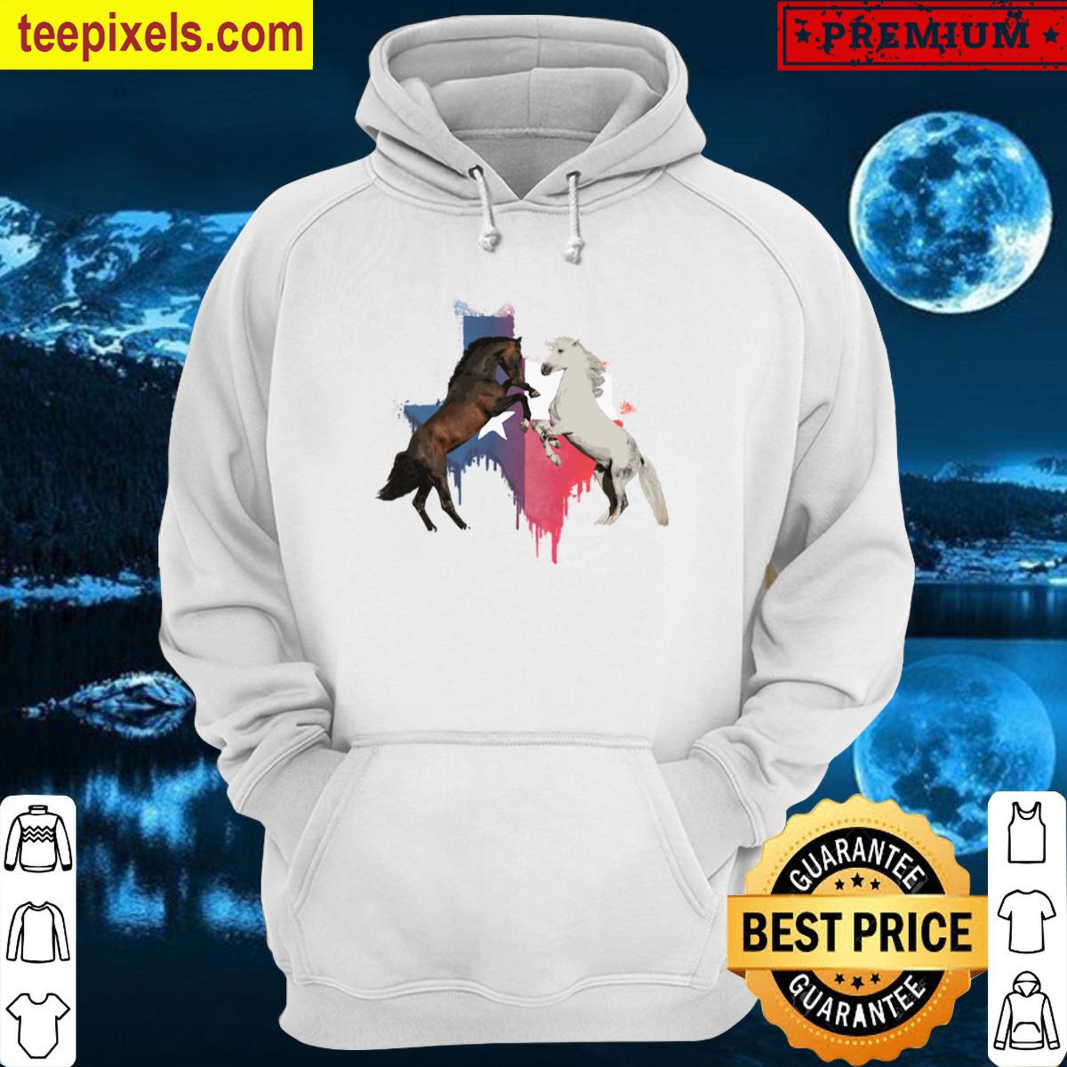 Texas Horses Oversized Comfy Tee Shirt