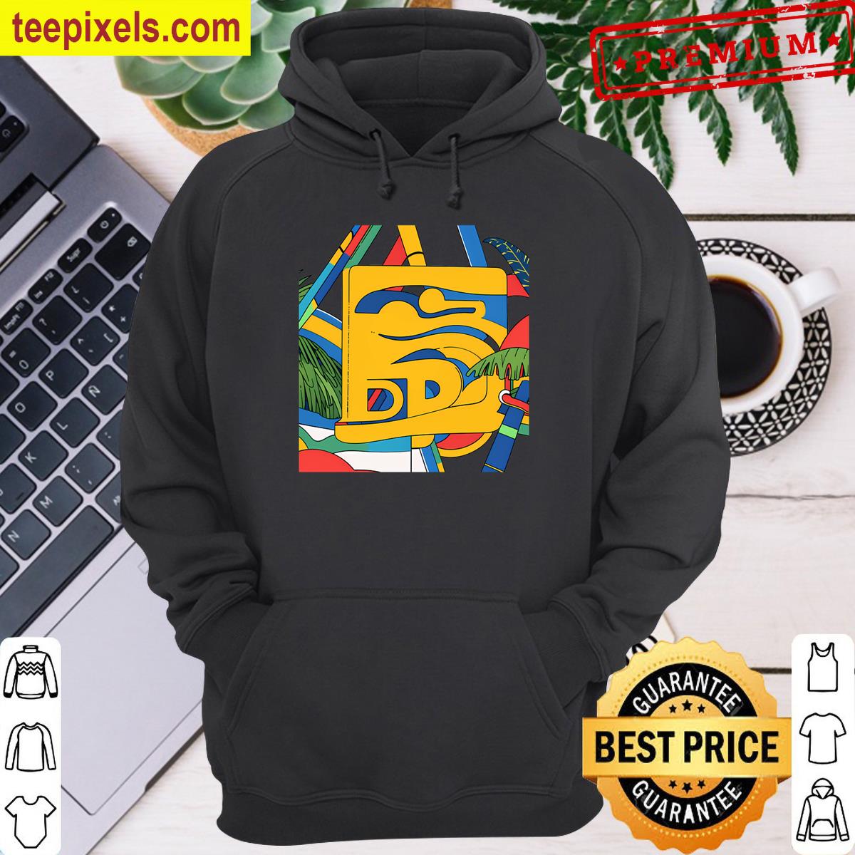 Tropical-jungle-abstract-geometries-oversized- Tee Shirt
