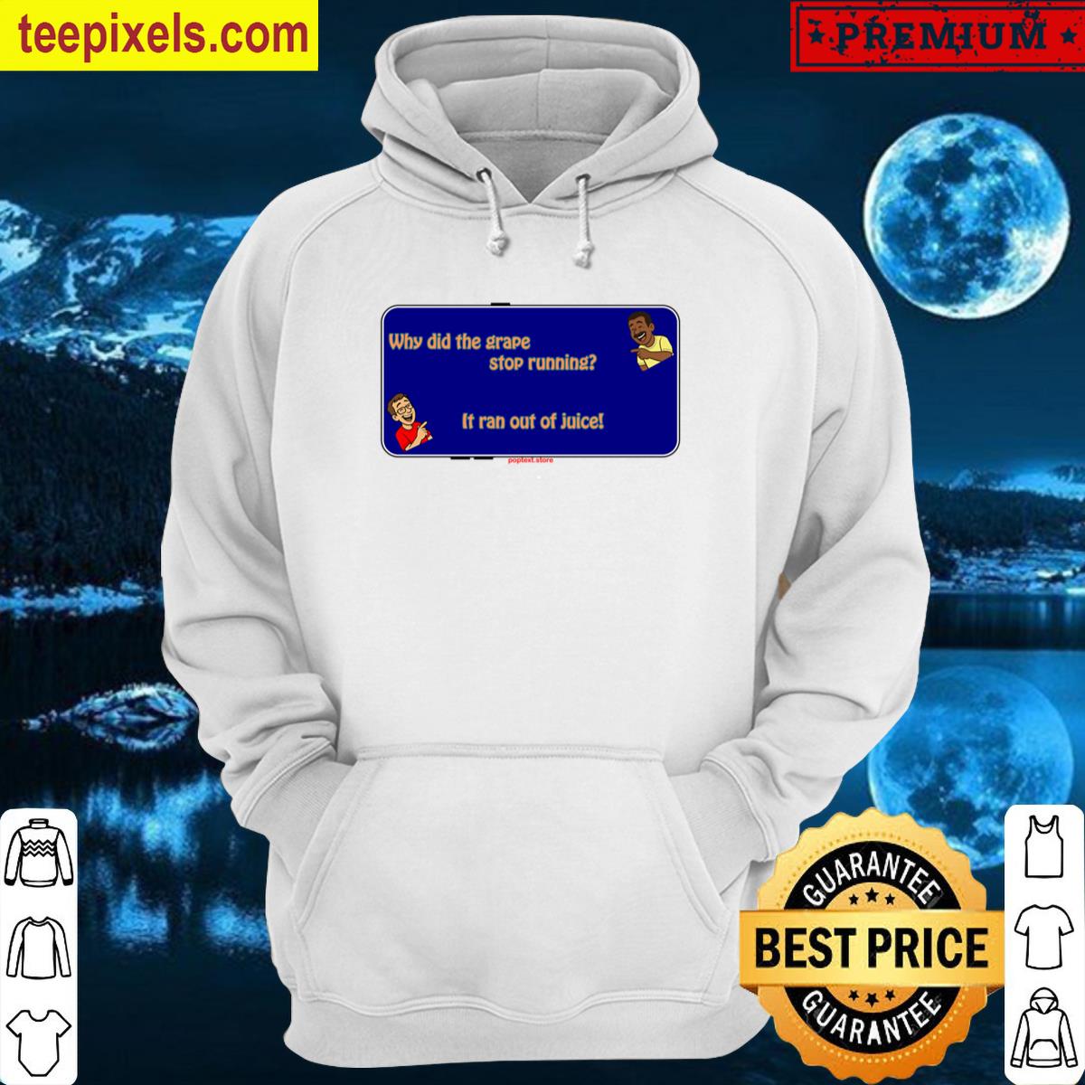 Because It Ran Out Of Juice Oversized Tee Shirt