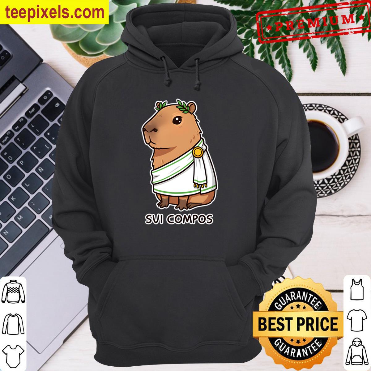 Capybara With Toga And Laurel Tee Shirt