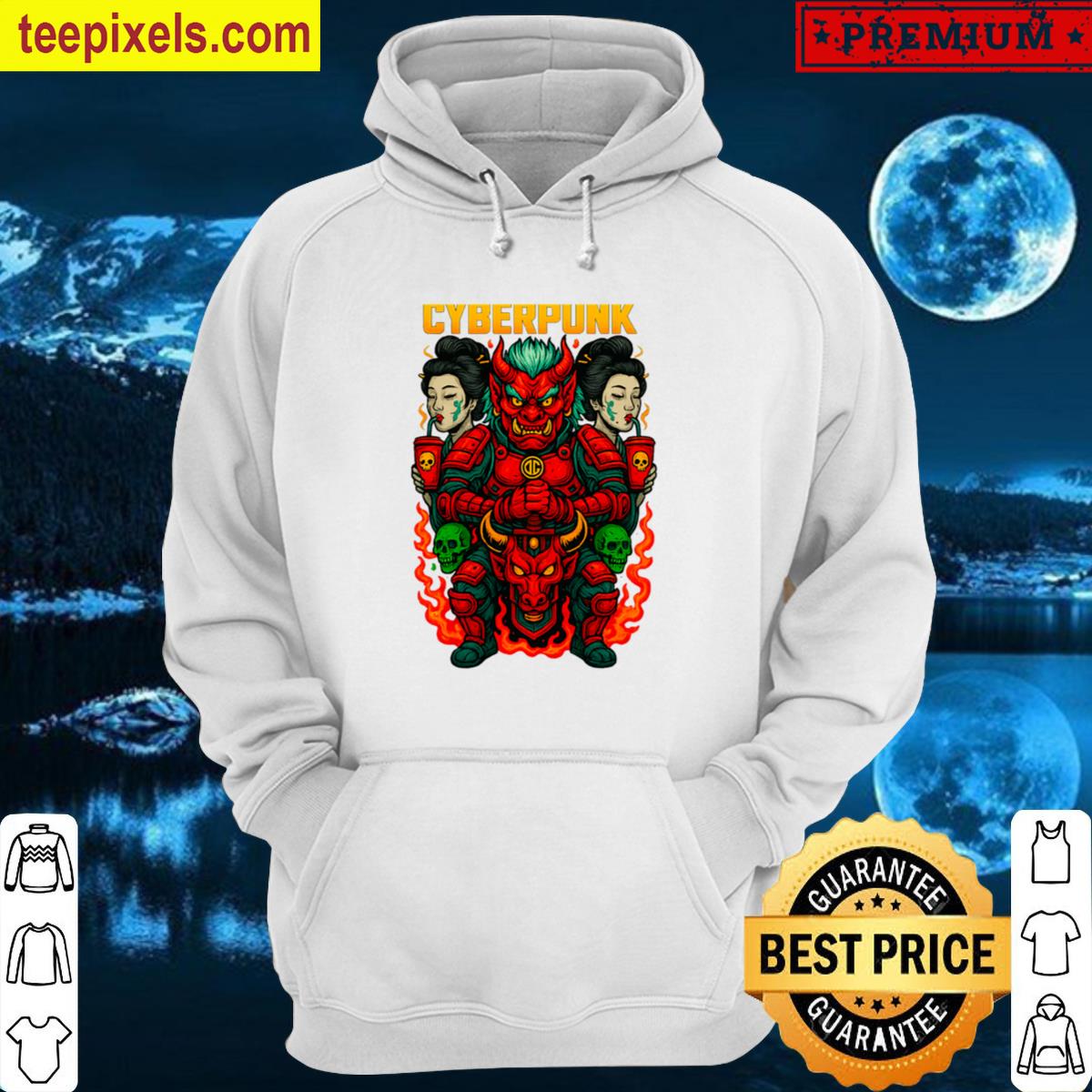 Cyberpunk Inferno Oni Guardians Tee Shirt