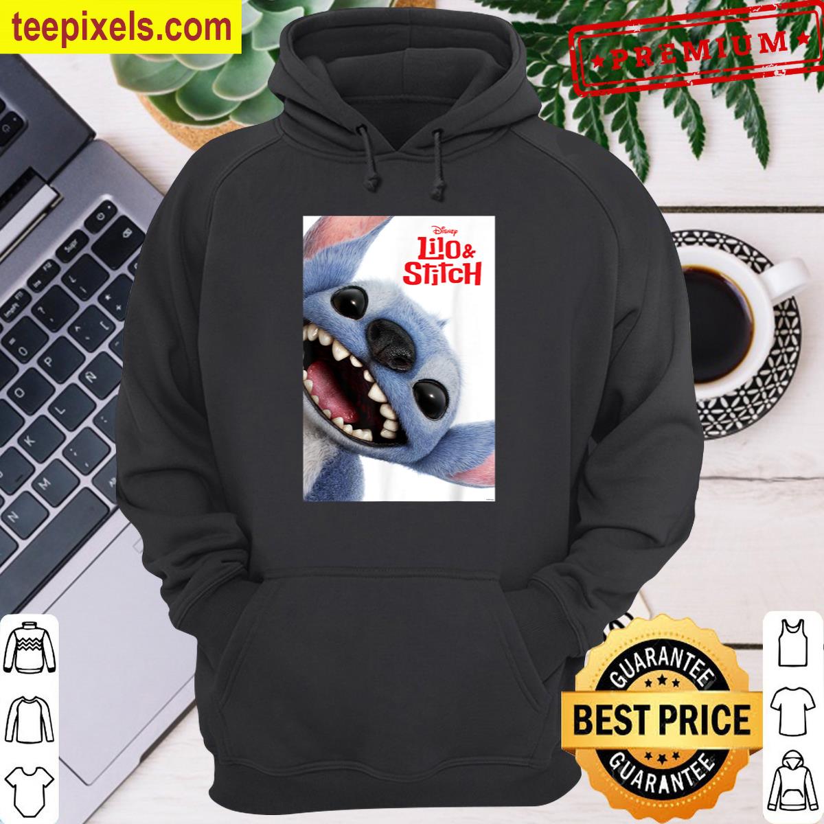 Disney Lilo Stitch Big Stitch Face Movie Poster Tee Shirt