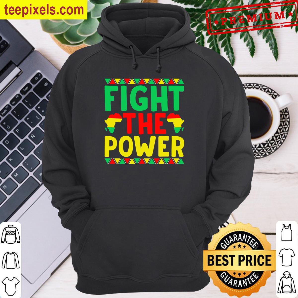Fight The Power Black History Juneteenth African American Tee Shirt