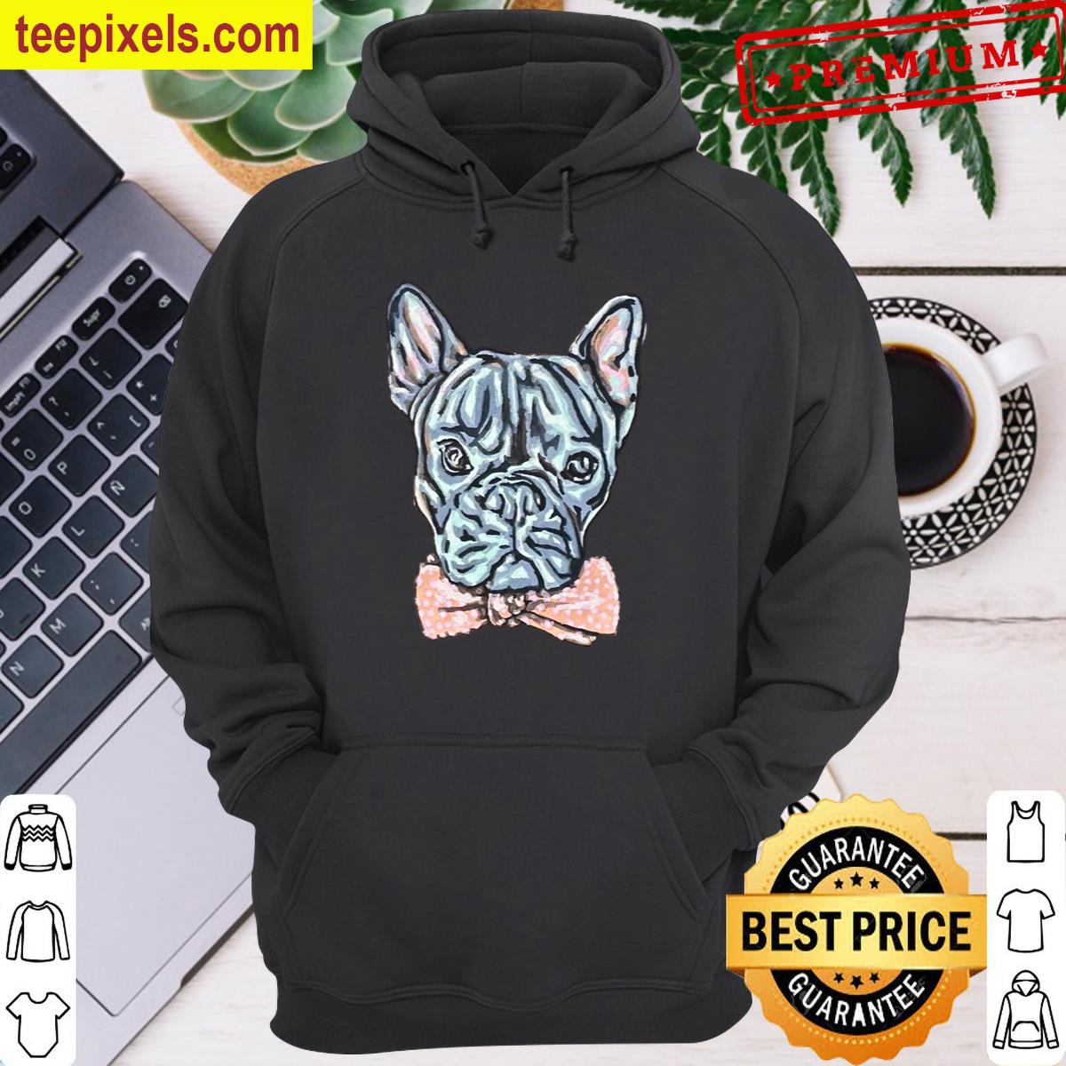 Frenchie With A Bow Tie Tee Shirt