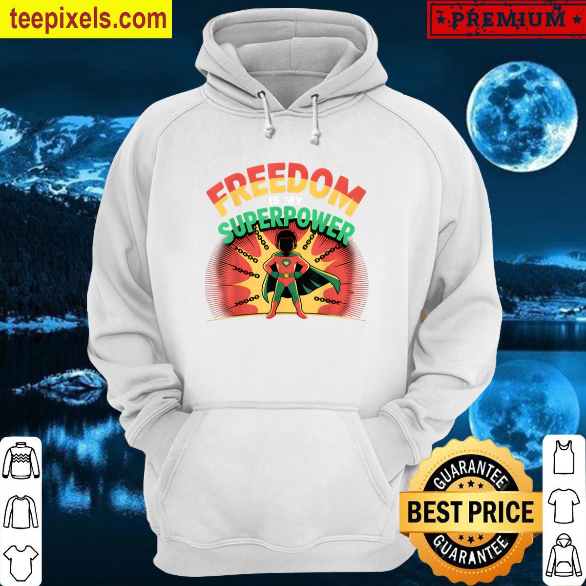 Superhero Juneteenth For Boys Youth Kids Tee Shirt