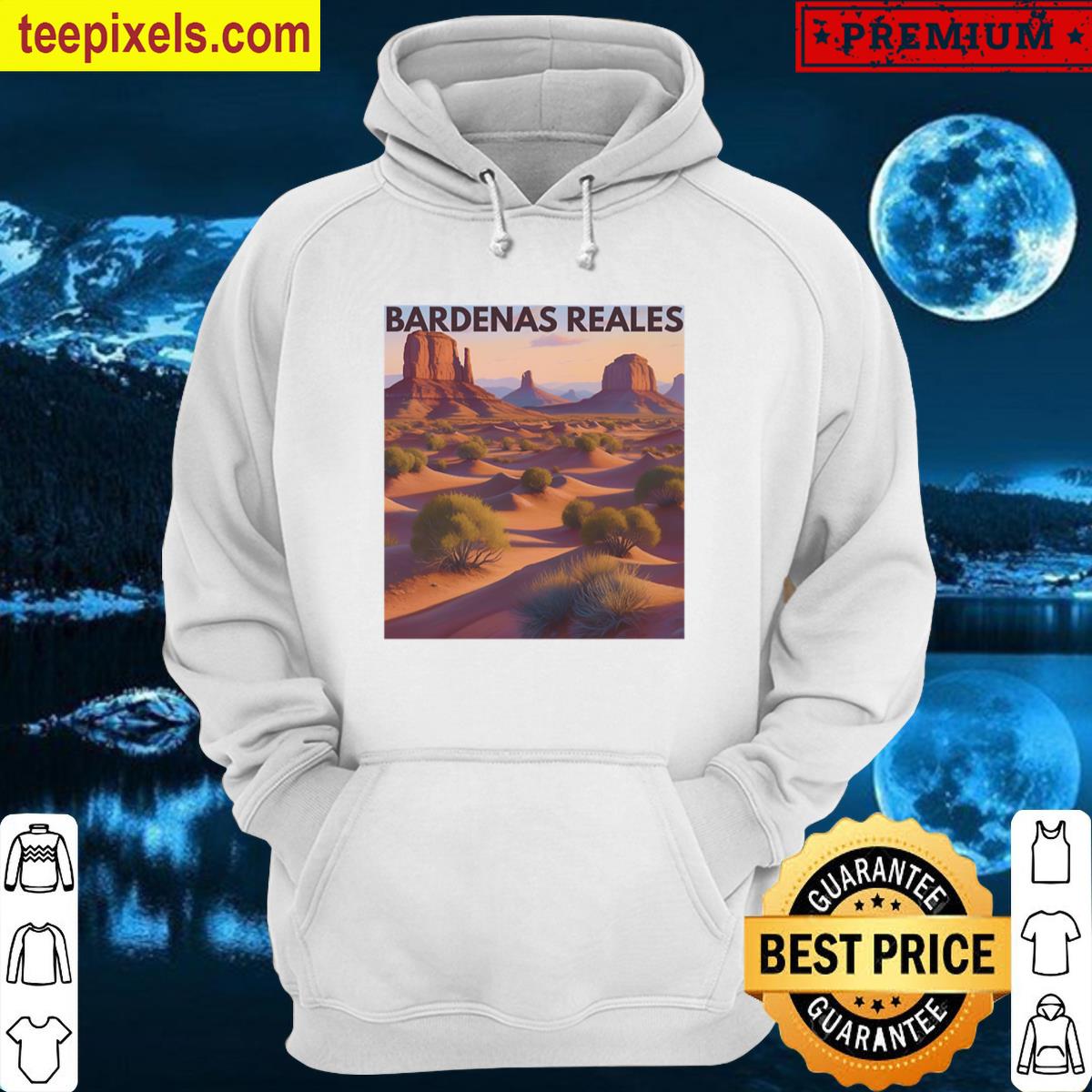 Bardenas Reales Desert Landscape Illustration Oversized Tee Shirt