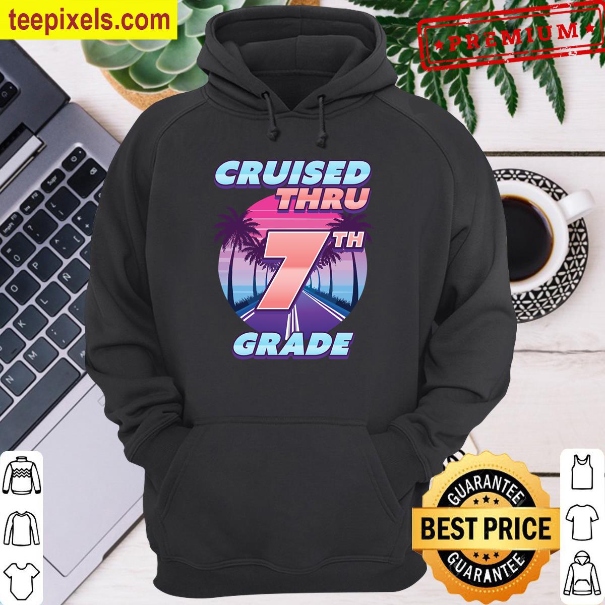 Cruised Thru 7th Grade Graduation Last Day Of School Tee Shirt