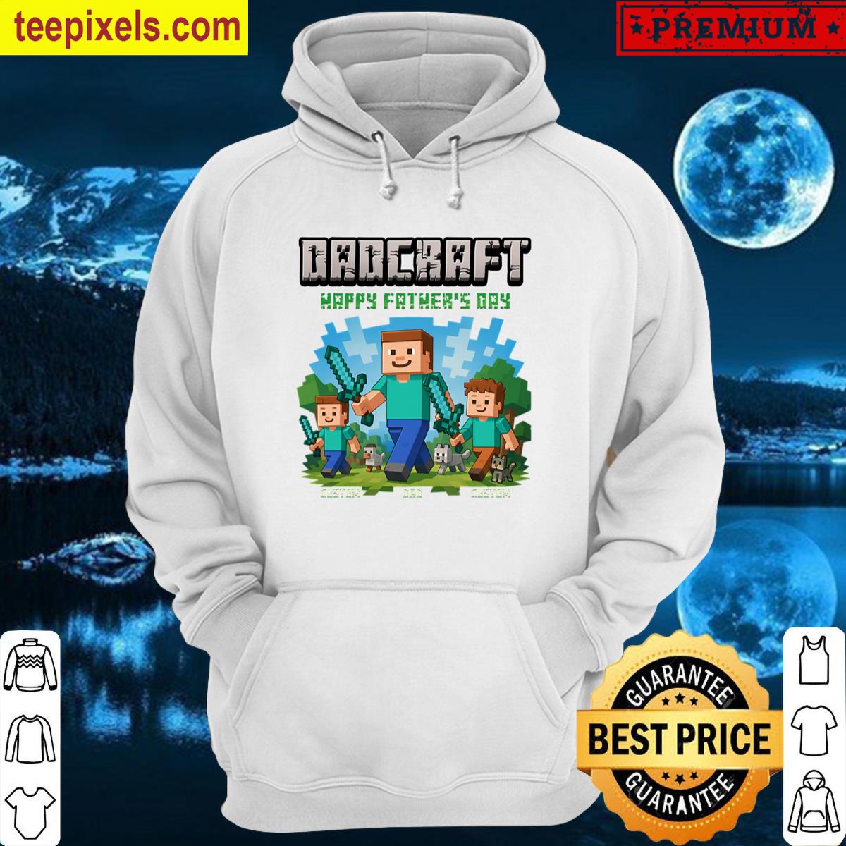 Dadcraft Happy Fathers Day A Minecraft Movie Tee Shirt