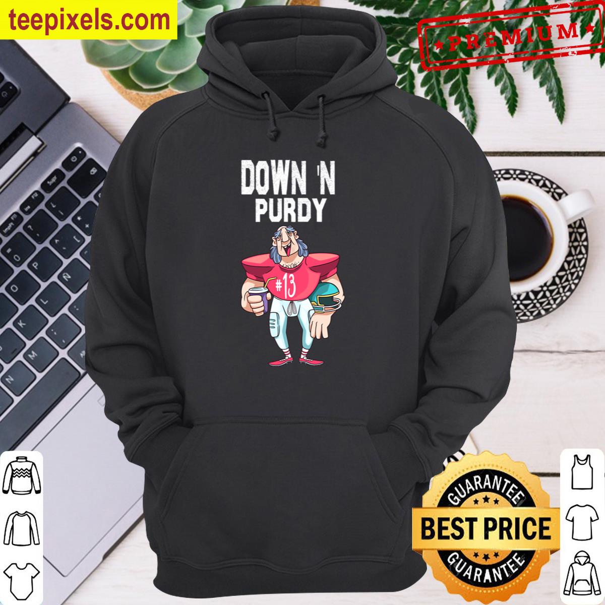 Down N Purdy 13 Brock Purdy American Football Quarterback Tee Shirt