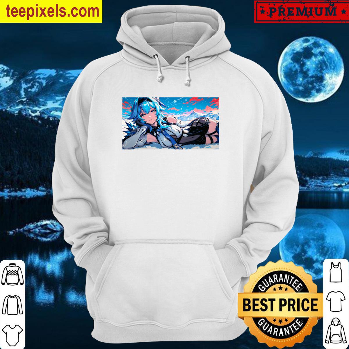 Eula Genshin Impact Spindrift Knight Cryo Deskmat Tee Shirt