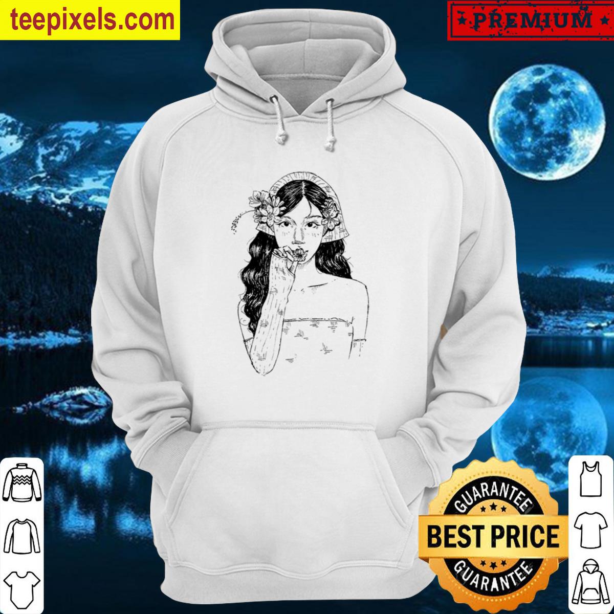 Flower Girl Ink On Paper Tee Shirt