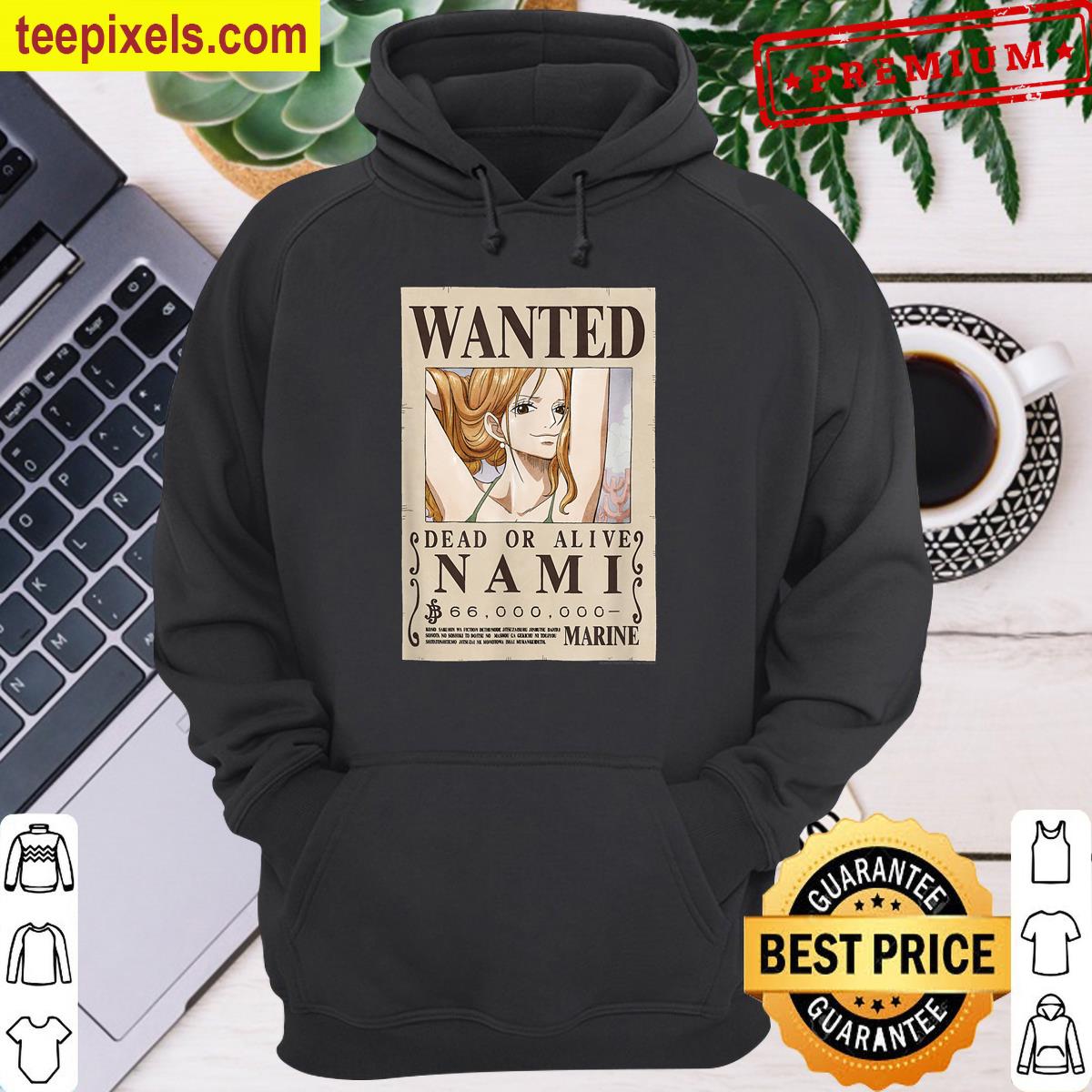 Anime Cat Burglar Nami Wanted Poster Tee Shirt