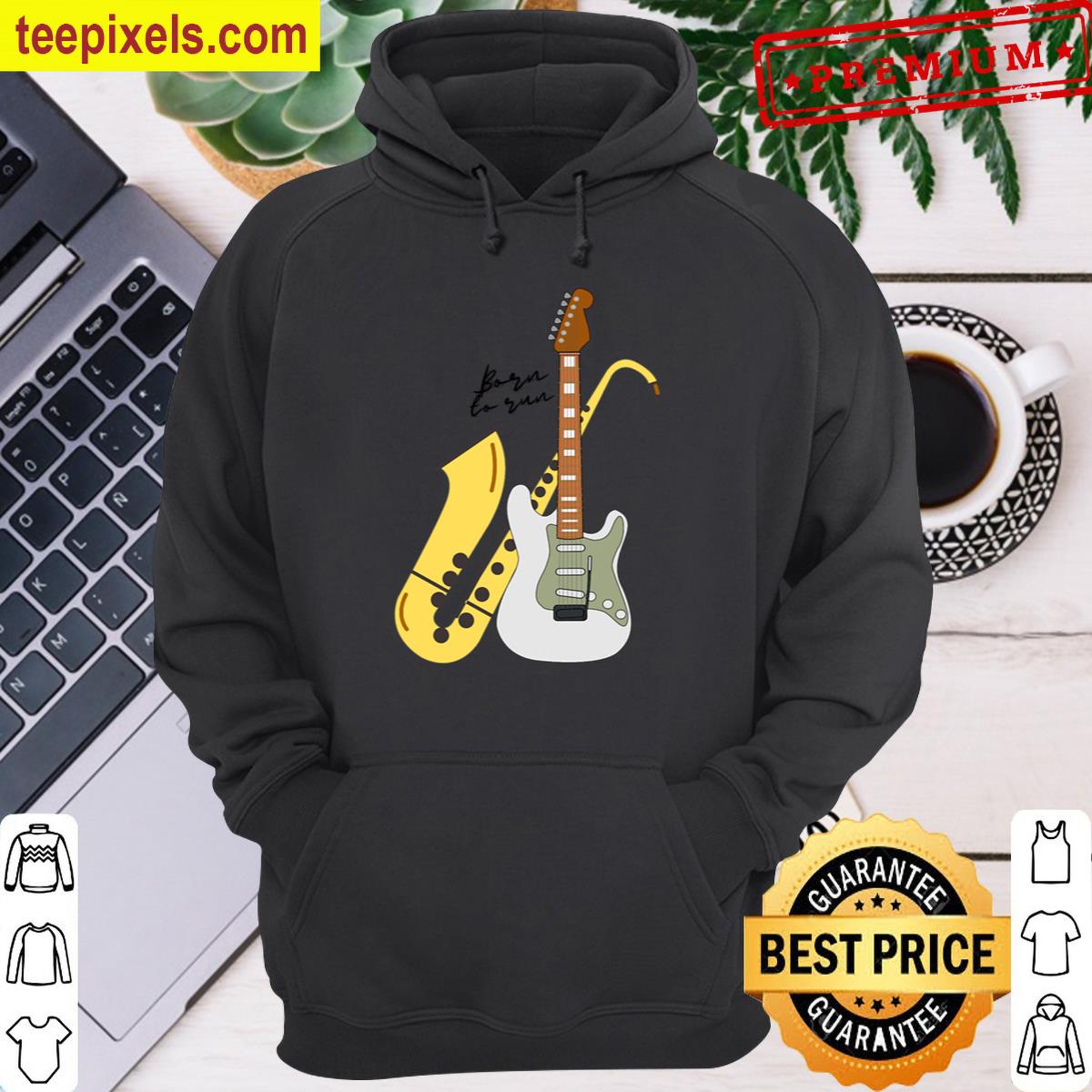 Born To Run Saxophone Amp Fender Active Tee Shirt