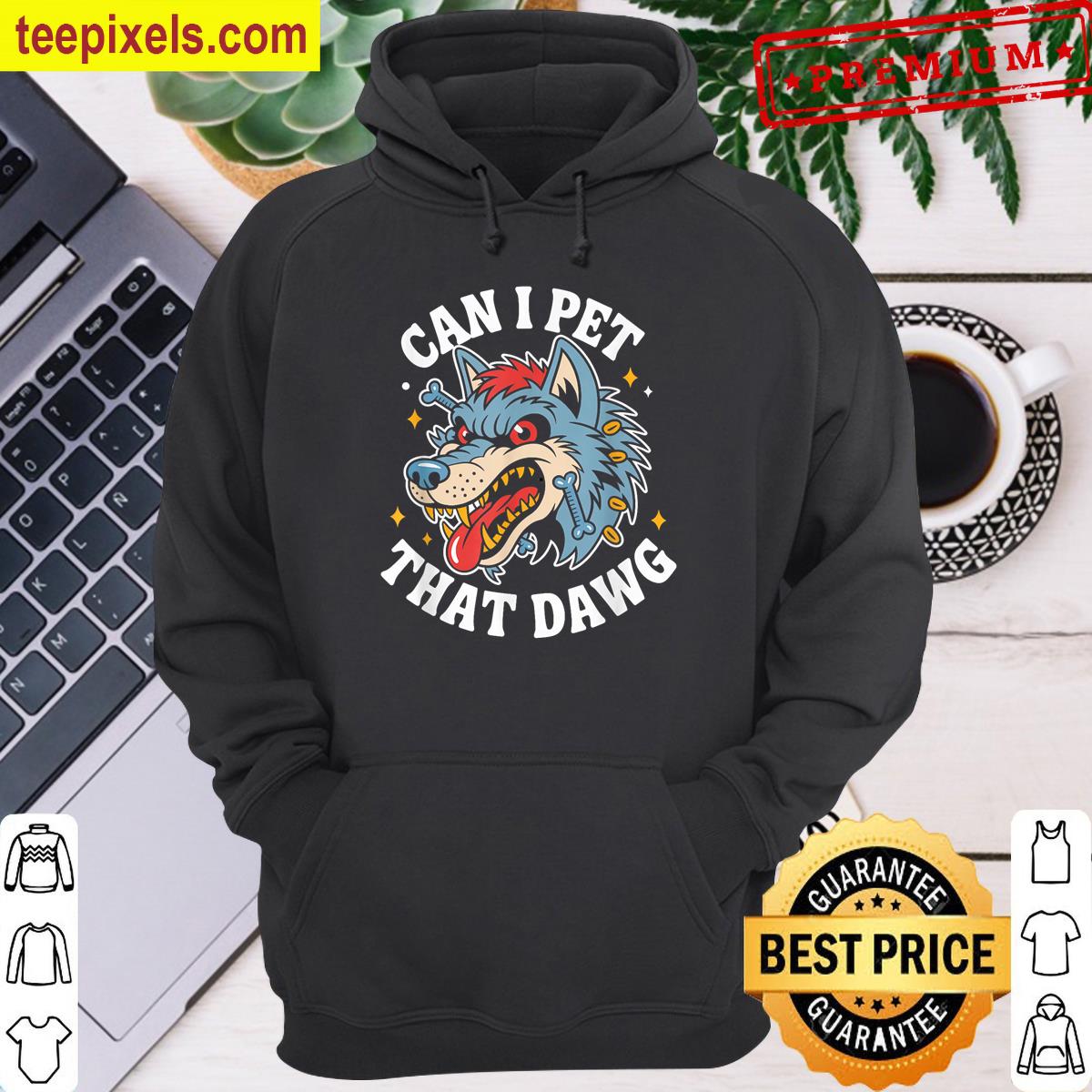 Can Pet Dawg Wolf Tattoo Art Tee Shirt