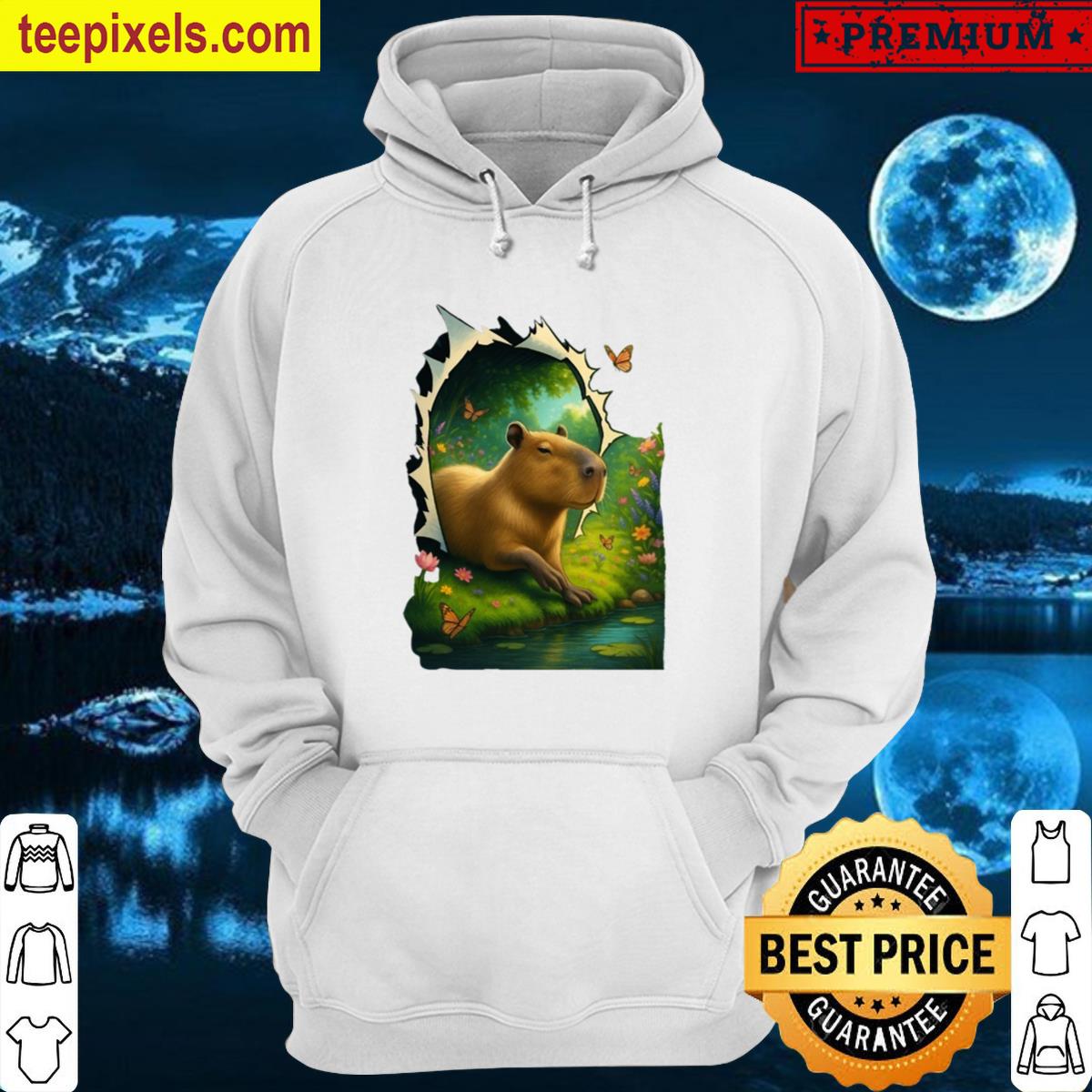 Capybara Passing Through A Magical Portal Tee Shirt