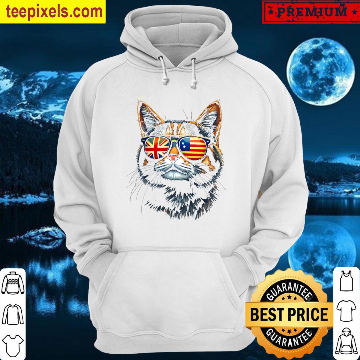 Cat Sunglasses Uk Usa Tee Shirt