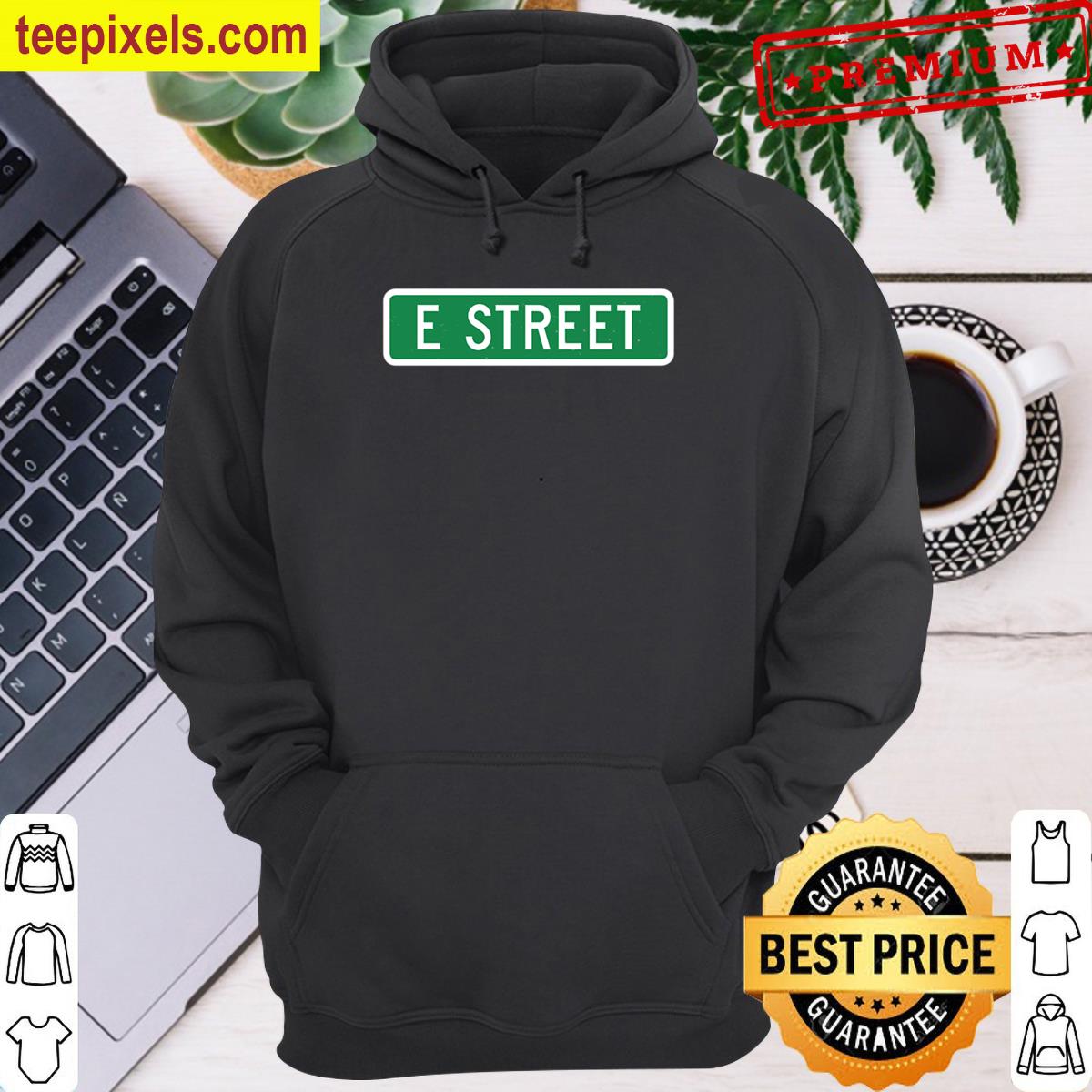 E Street Street Sign Tee Shirt