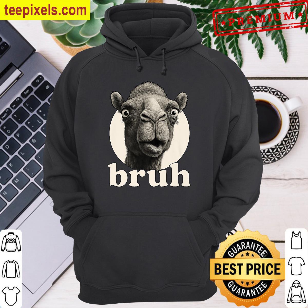 Funny Camel Bruh Humor Meme Zoo Day Boys Girls Premium Tee Shirt