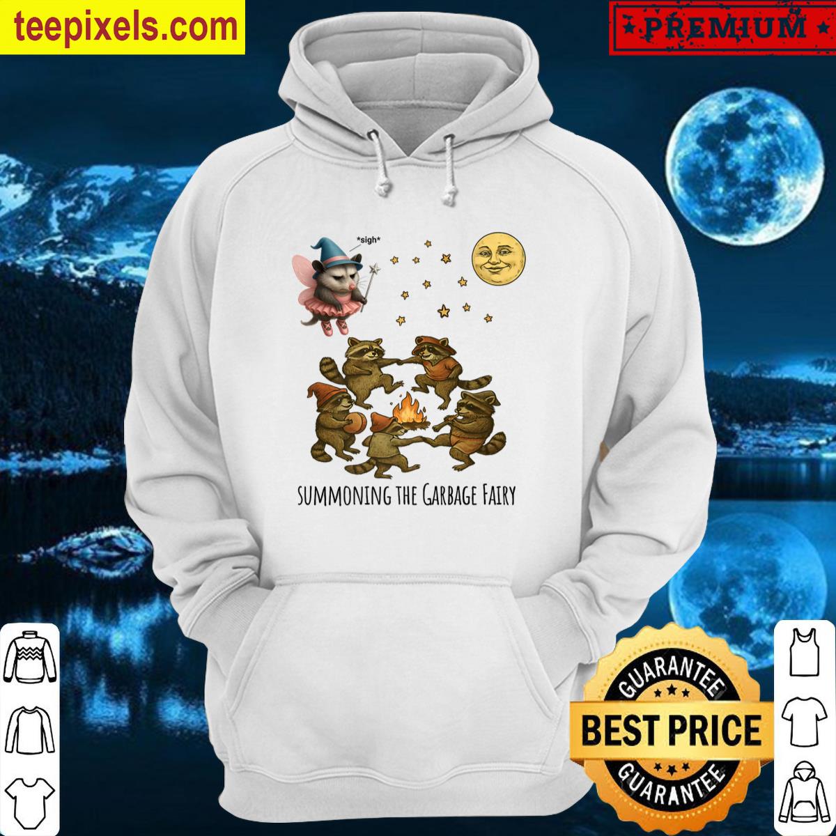 Funny Dancing Racoons Summoning The Garbage Fairy Possum Premium Tee Shirt