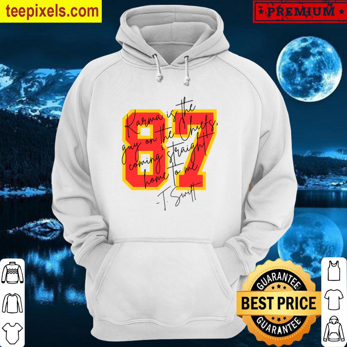 Karma Is The Guy On The Chiefs Taylors Boyfriend Oversized Tee Shirt